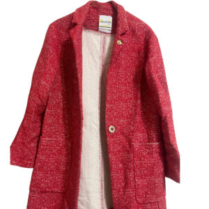 Abrigo rojo Ottod’Ame tipo tweed