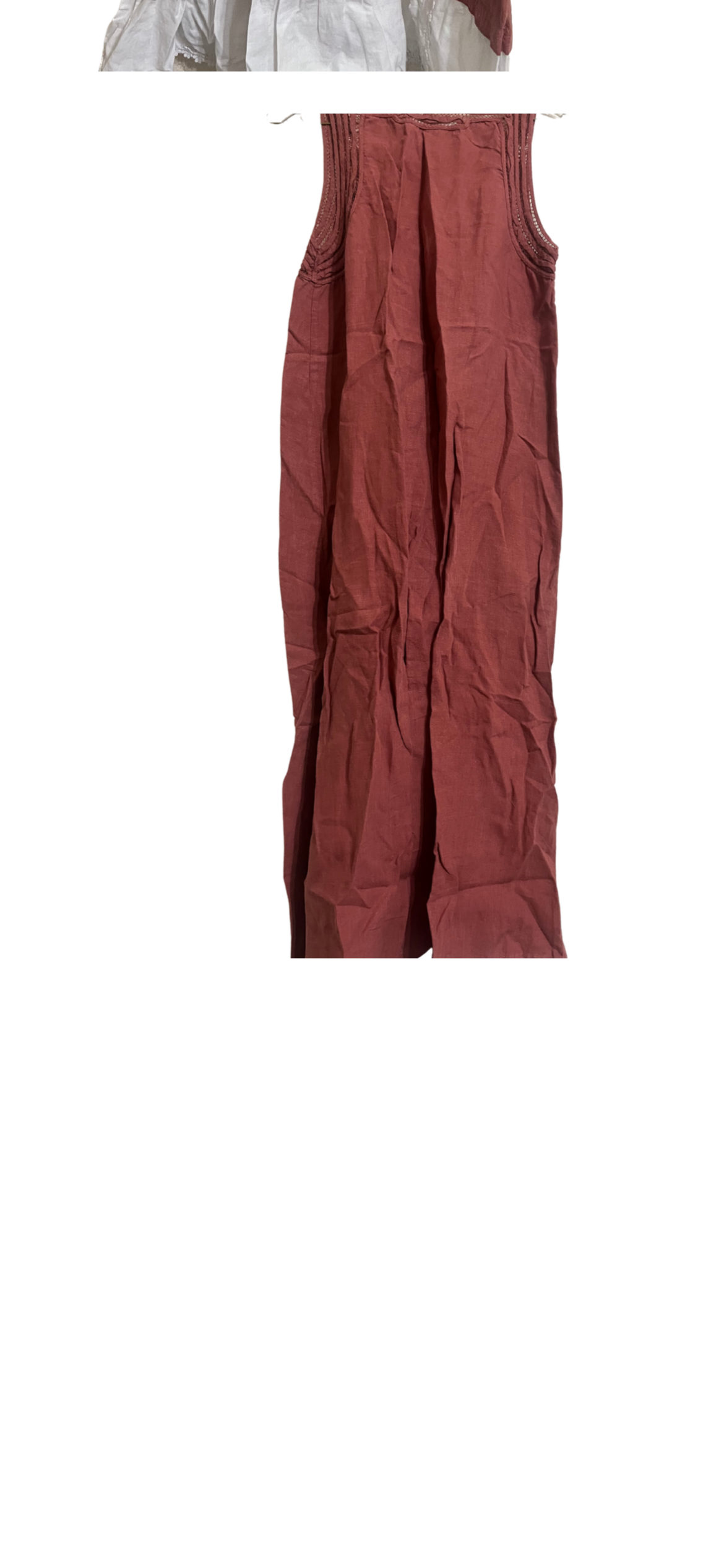 Vestido TOAST de lino – largo, bohemio, color terracota - Image 3