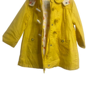 Abrigo ligero amarillo para niña – Talla 2-3 años